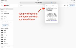 No Distractions for YouTube screenshot 1