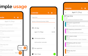 Simple Calendar screenshot 1