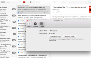 Simple storage adjustment procedure with library size display.