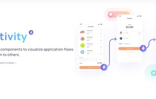 Connect screens and components to visualize application flows and demonstrate them to others.
