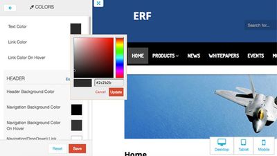 Customize themes matching your brand requirements