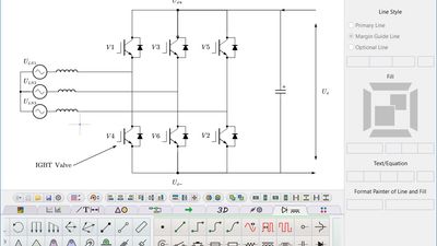 AxGlyph GUI - circuit diagram