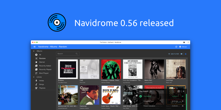 Music server Navidrome 0.56 adds library cleanup tools, UI upgrades and key security fixes