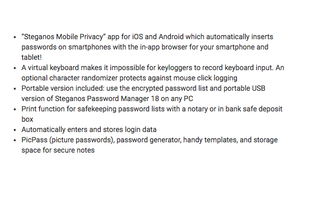 Steganos Password Manager screenshot 2