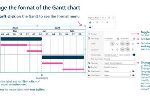 Edit Gantt charts
