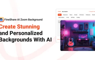 FineShare AI Zoom Background Generator screenshot 1