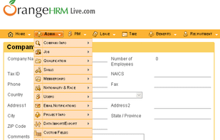 OrangeHRM screenshot 1