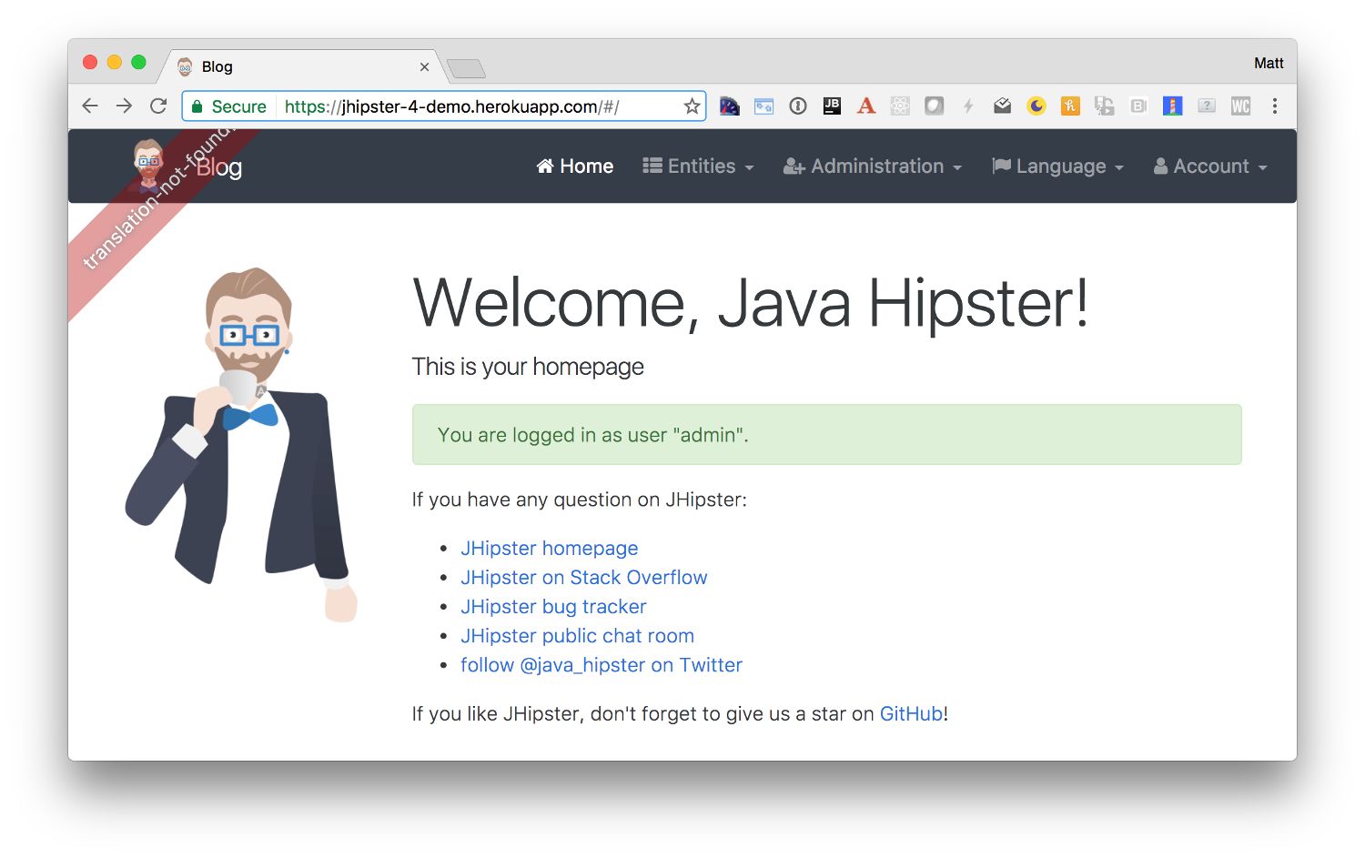 Jhipster framework sale