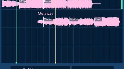 The timeline allows you to slice and manipulate songs however you like - just like any professional DAW - but in real-time without interrupting what the audience hears