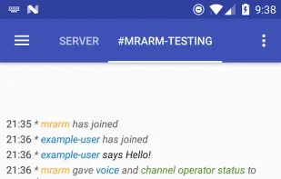 Revolution IRC Client screenshot 1