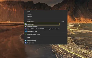 Kaizen OCR integrates directly into your Windows right-click context menu. Simply right-click any image file and select "KaizenOCR" to extract text instantly — no need to open the app manually.