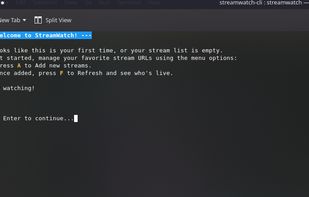 First time user run