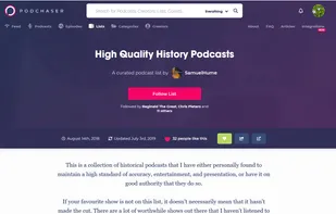 Podchaser screenshot 1