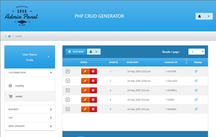 PHP CRUD Generator screenshot 1