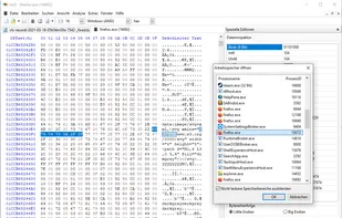 Editing the memory image of a running process