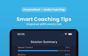 Smart coaching tips personalized to your skiing. Includes rhythm analysis with music BPM recommendations.