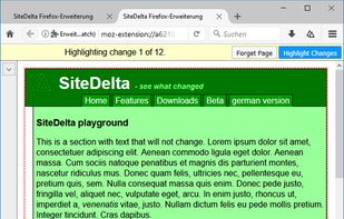 SiteDelta Watch screenshot 2