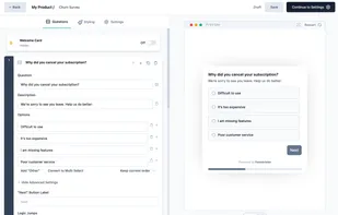 Powerful open source form builder with dozens of question types and advanced features.