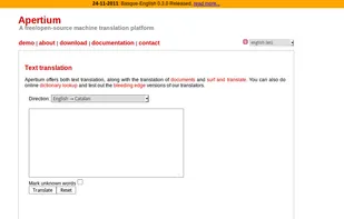 Apertium screenshot 1