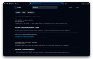 Searching for alternative to