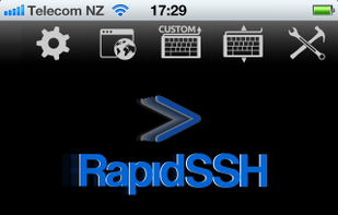 Full SSH terminal window