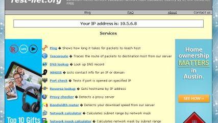 Test-net.org screenshot 1