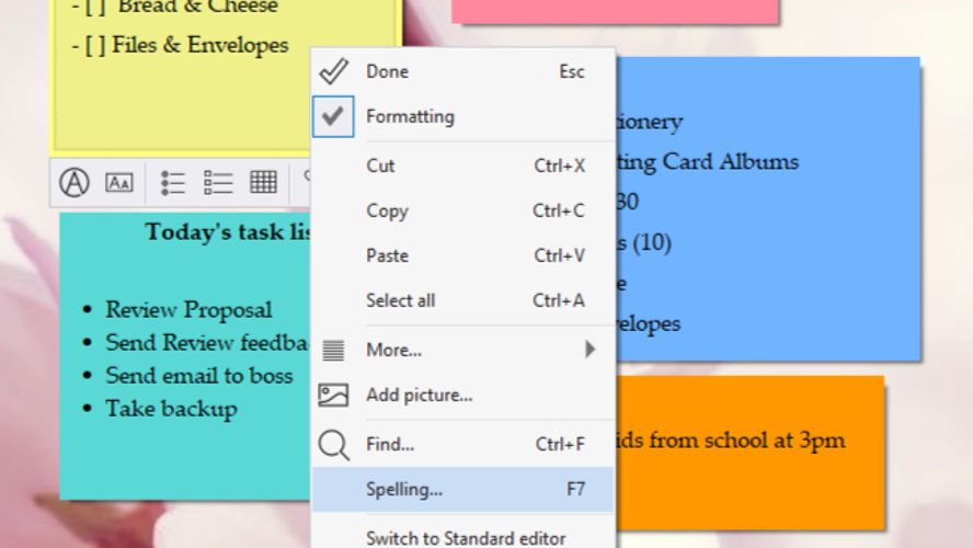 Creating sticky notes with transparent background in Windows
