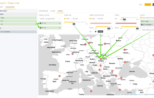 Analyzing diverse geographical data using maps is one of the powerful features available in Biuwer. Data Cards can include multiple queries to any data sources and get all the data represented using layers on the same map.