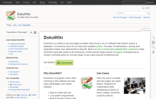 DokuWiki screenshot 1