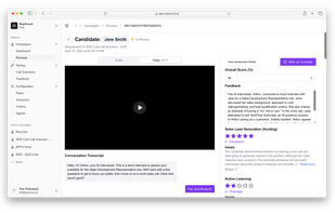 Smart company review dashboard with ATS integration