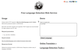 Language Detection API screenshot 1