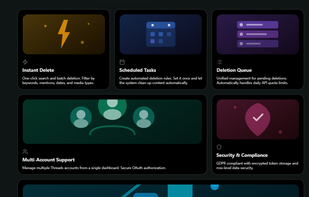 DeleteThreads screenshot 1