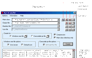 crating features are in main interface of the software