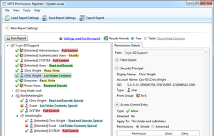 results in tree view