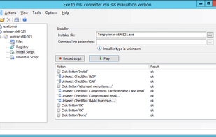Exe to MSI Converter Pro screenshot 1