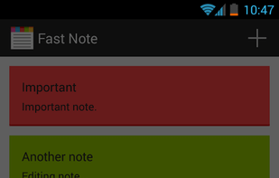 FastNote screenshot 1