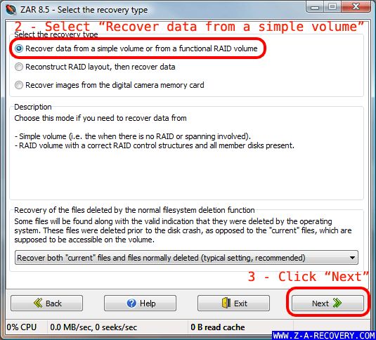 data recovery zero assumption recovery free download