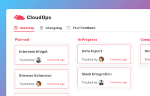 Prioritize your roadmap.
Organize your roadmap
- Use labels to group items
- Use categories into functional product areas
- Apply a status to reflect your engineering efforts

UserVitals is a CRM for your product feedback