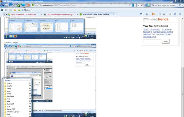 SBar Taskbar Replacement: This is a Windows taskbar replacement ...