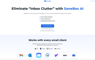 SaneBox screenshot 1