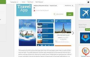 Custom Travel Agent App screenshot 1