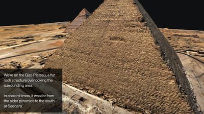 Virtual tour of the Great Pyramid on the Giza Plateau