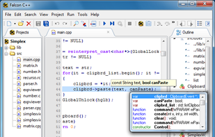 Falcon C++ IDE screenshot 1