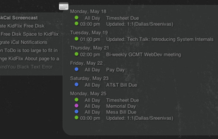 iDeskCal screenshot 1
