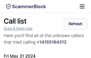 Calls list