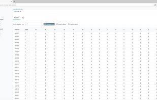 Modbus registers