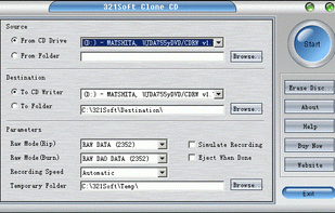 321Soft Clone CD screenshot 1