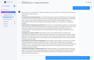 Ask anything, from research to drafting email