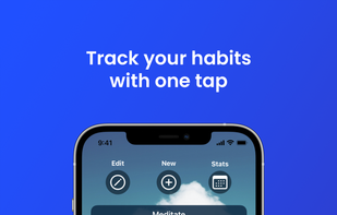 Track your Habits with one tap.