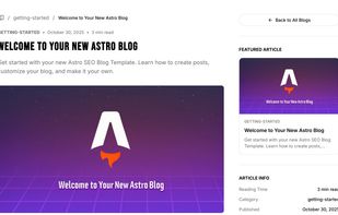 Astro SEO Blog screenshot 1